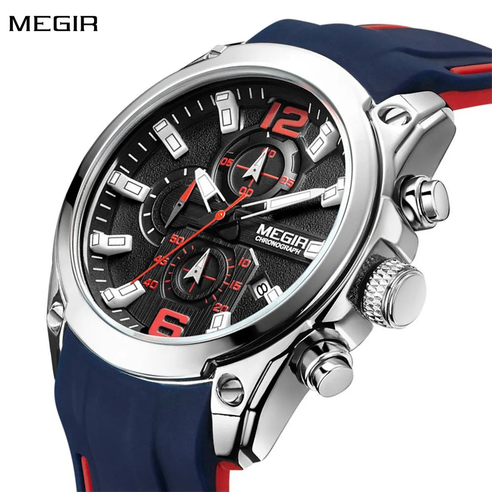 Megir Sport 2063 – Men’s Silicone Chronograph
