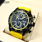 MEGIR – Men’s Sport Watch with Silicone Strap and Chronogra