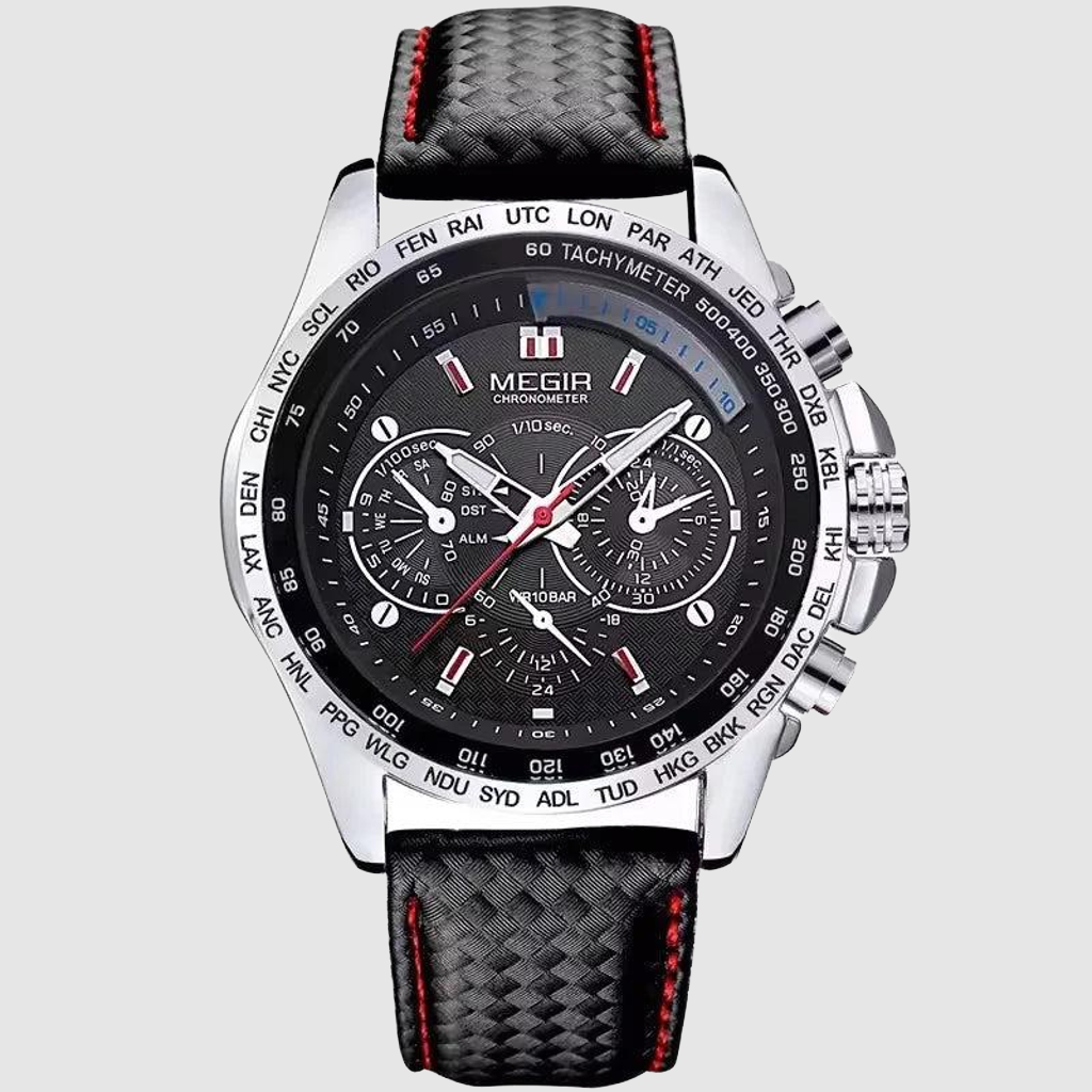 Megir ClassicFlex – Men's Casual Leather Watch