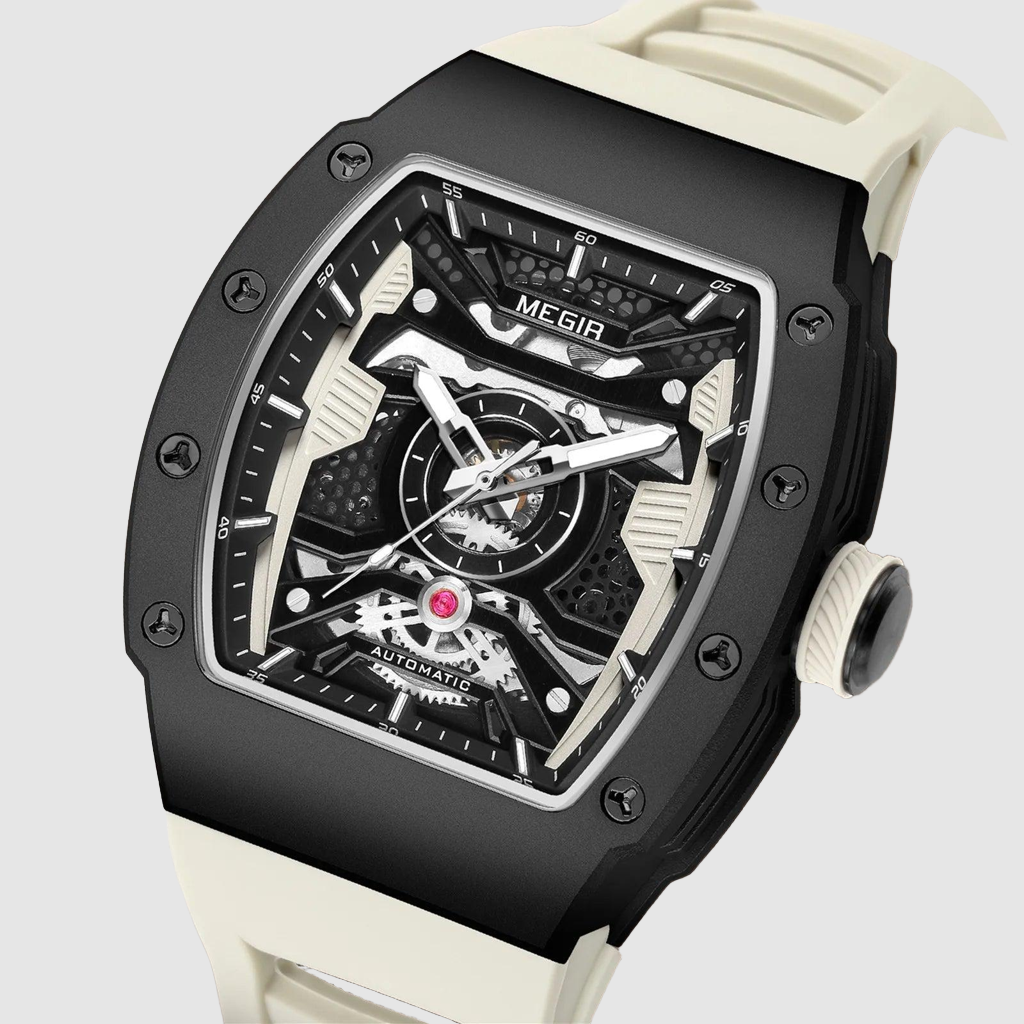 Herrenuhr 8604, automatisch, wasserdicht, Edelstahl