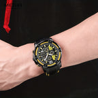 Men’s Sport Quartz Watch with Silicone Strap – Chronograph