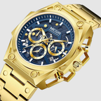 Megir LuminousSteel – Men's Stainless Steel Chronograph Watch