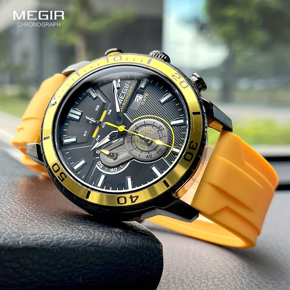 Megir Men's Sports 3678 Watch with Chronograph