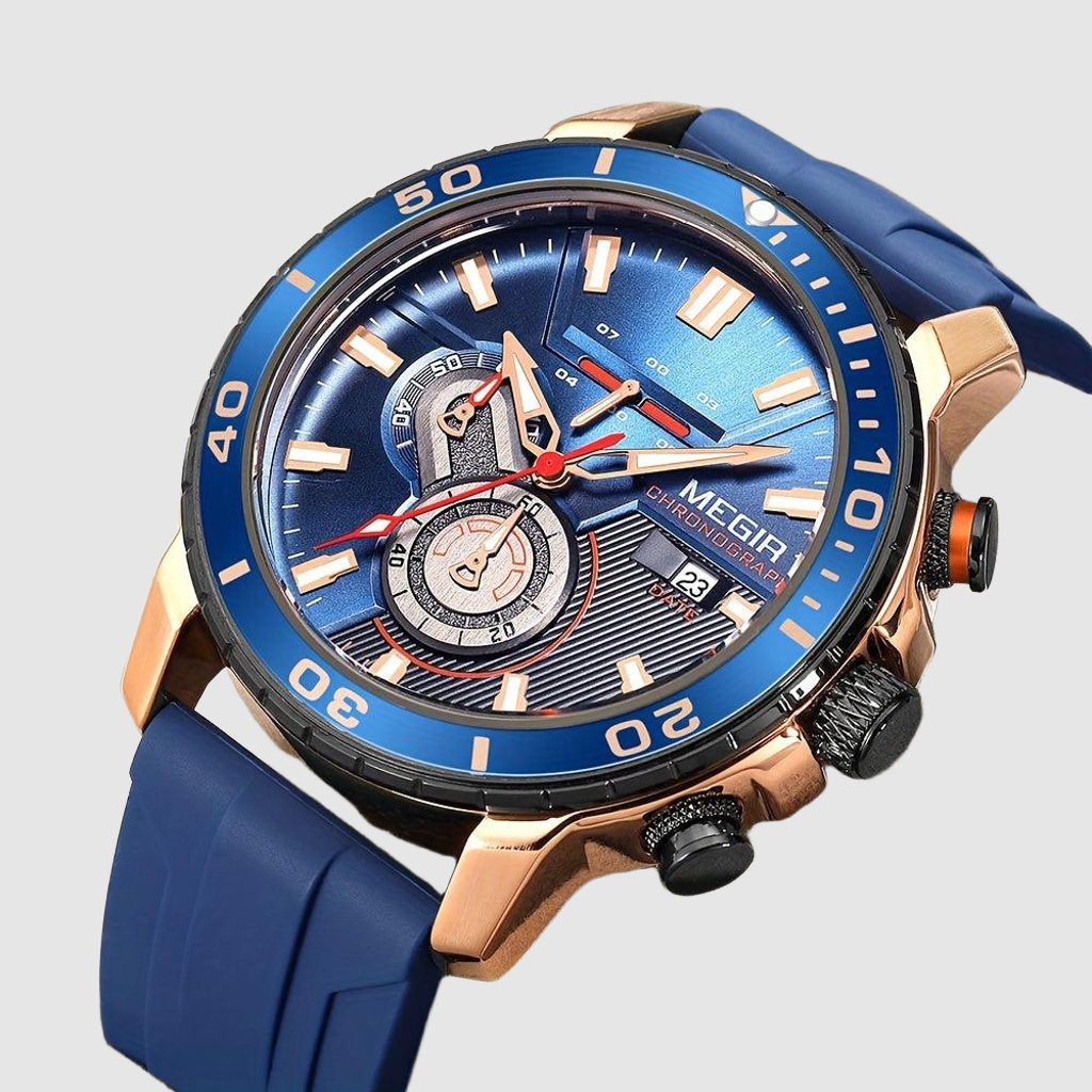 Megir Men's Sports 3678 Watch with Chronograph