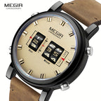 MEGIR Herren-Digitaluhr – Quarz mit Edelstahlarmband und vielseitigem Design