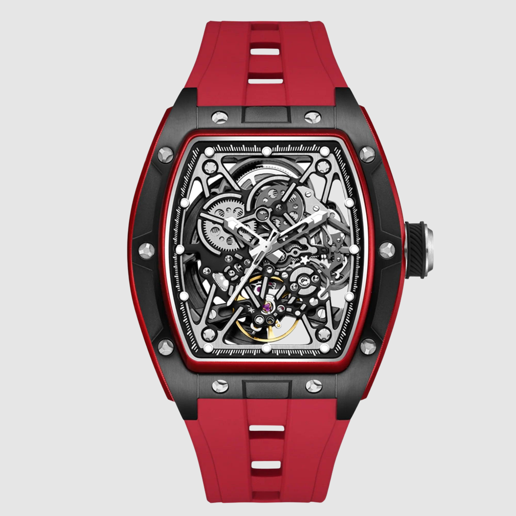 Men’s Automatic Sport Watch 9198-3 with Silicone Strap