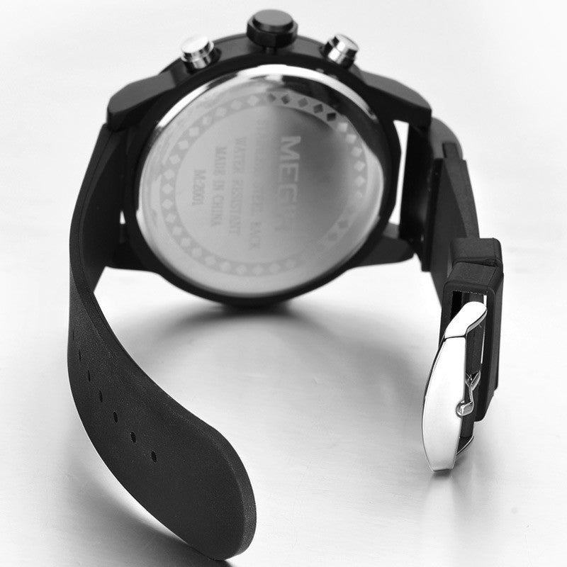 MEGIR ChronoSport 45 – Men’s Quartz Sport Chronograph with Rubber Strap